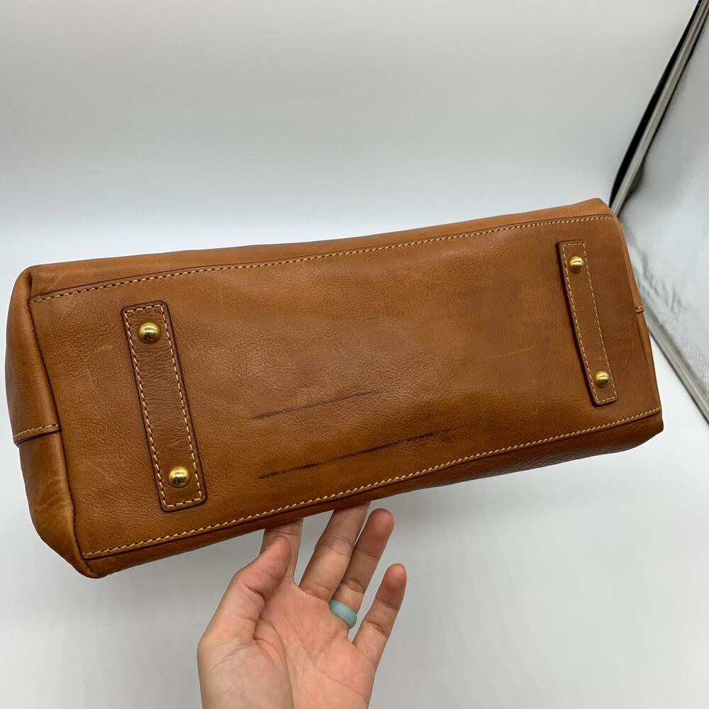 Dooney & Bourke Hobo Shoulder Bag Florentine Leather Womens Natural Purse - Picture 7 of 16